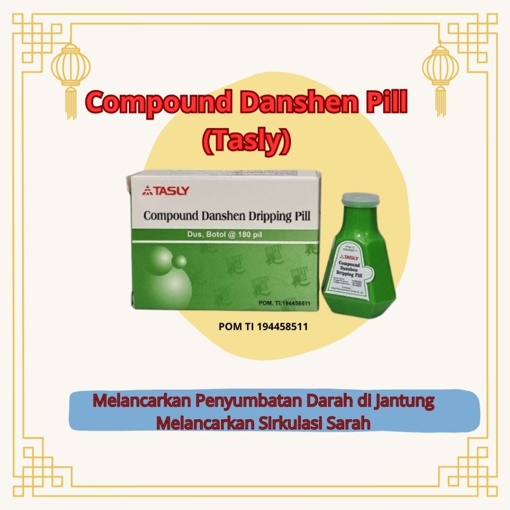 Compound Danshen Pill | Fufang Danshen Di Wan | Obat Jantung Koroner | Tasly