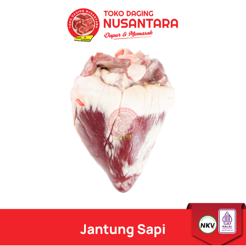 Jantung Sapi 1Kg - Jantung Sapi Bersih 1Kg – Frozen Premium | Toko Daging Nusantara