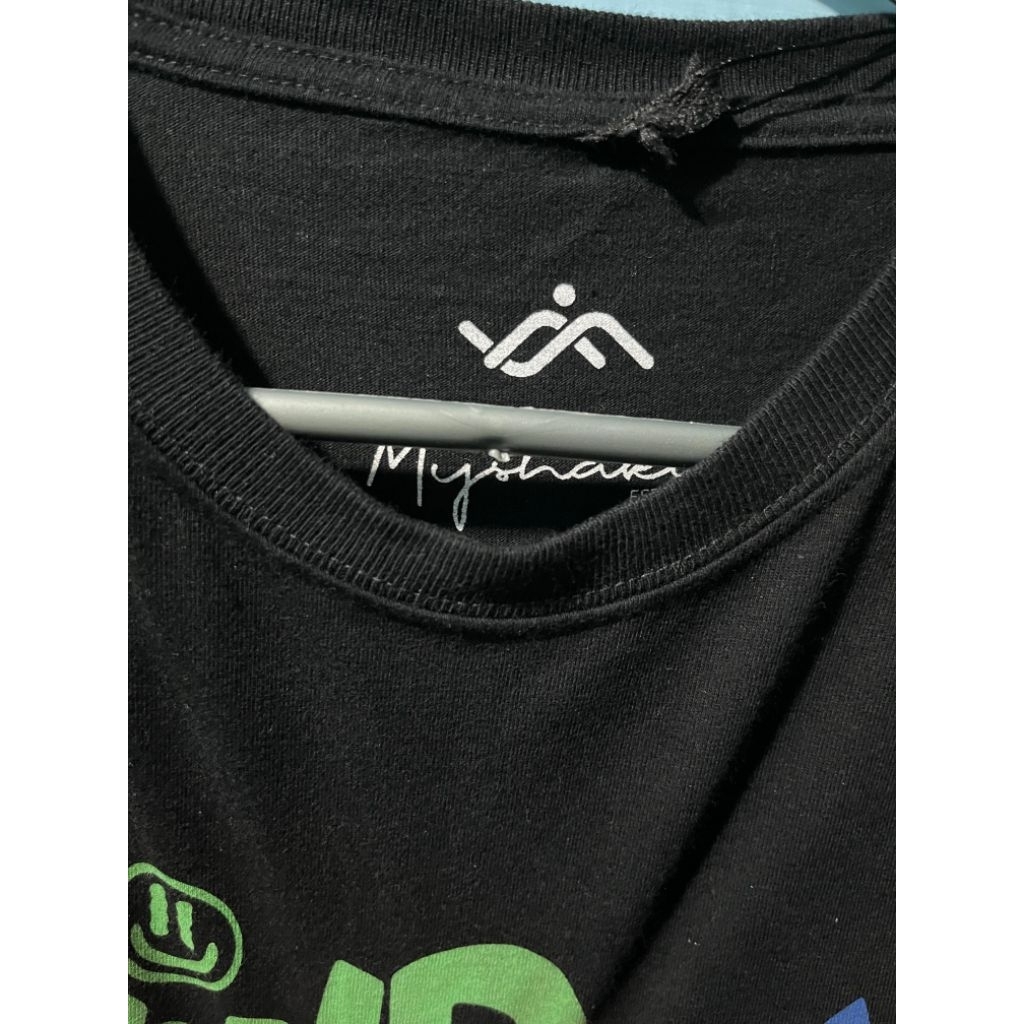 pl kaos wanita 3/4 mysaku all size ld 115 cm