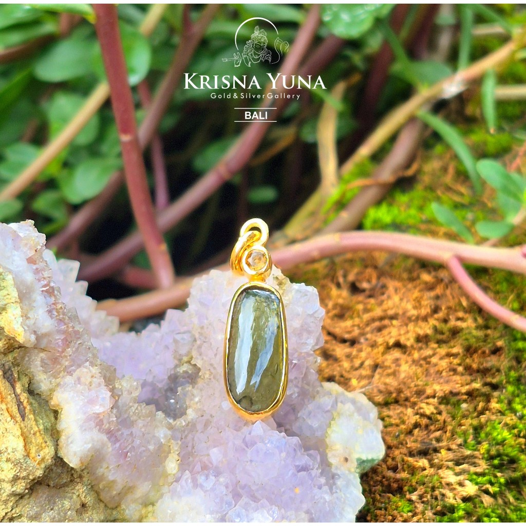 Natural Moldavite Pendant