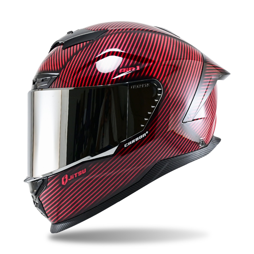 Helm Full Face Jitsu Air 1 Terbaru Motif Carbon Tech Keren 2024 SNI Premium