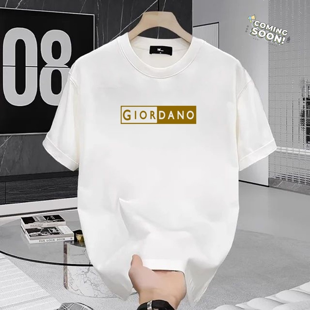 (COD) baju kaos pria oversize distro original 100% t shirt |Unisex Giordano Style – T-Shirt Minimali