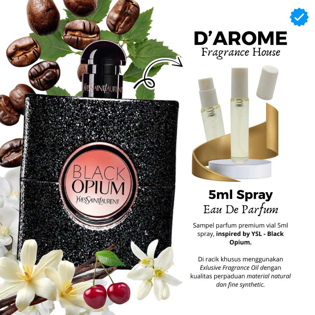 PARFUM PREMIUM VIAL MINI SPRAY INSPIRED BY YSL - BLACK OPIUM