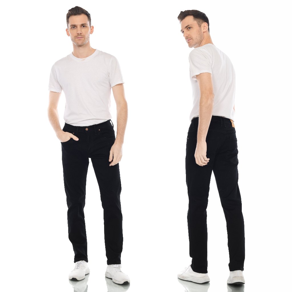 LICASIO - Celana Panjang Jeans Denim Pria Slimfit Stretch Bahan Melar