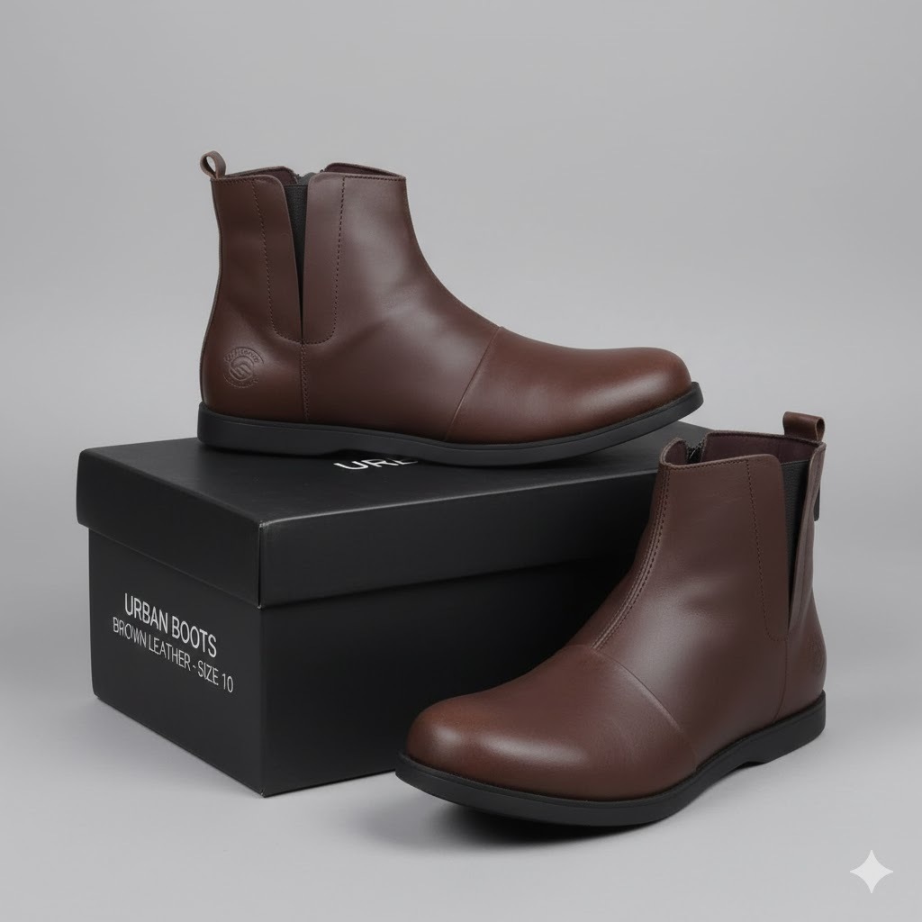 Sepatu Bikers Pria Wanita Sauqi Lucido Boots Tanpa Tali Keren Outdoor Nongkaffe