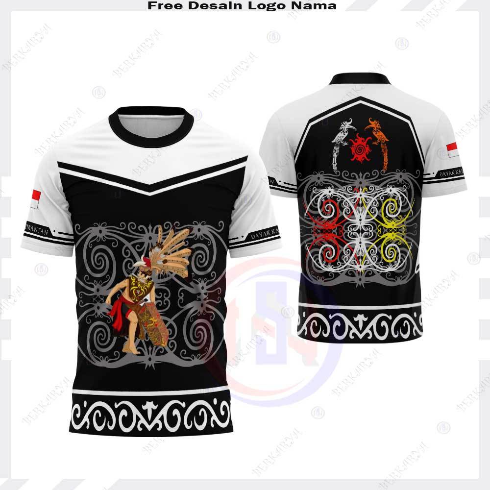 Baju Pria Kaos Dayak Kalimantan / Jersey Dayak Fullprint / Baju Dayak Kalimantan Fullprint