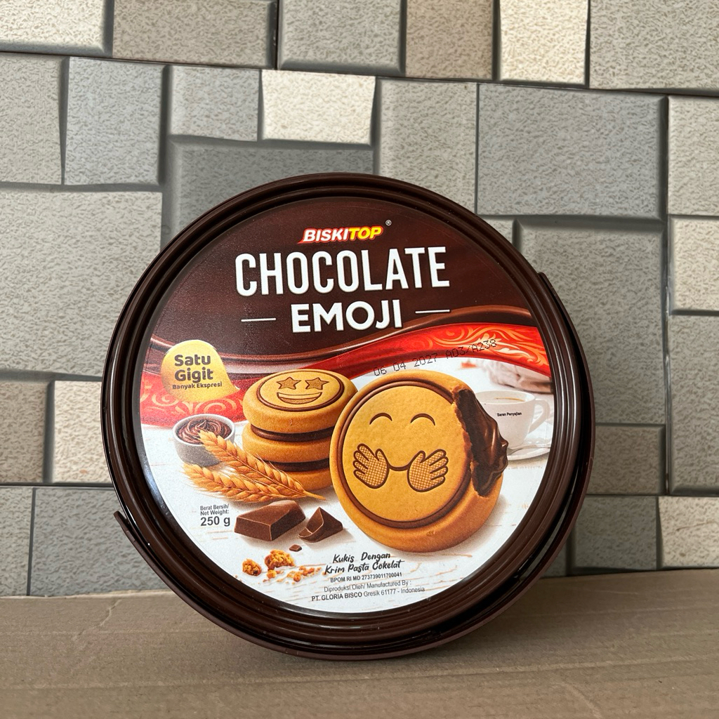 BISKITOP CHOCOLATE EMOJI TOPLES