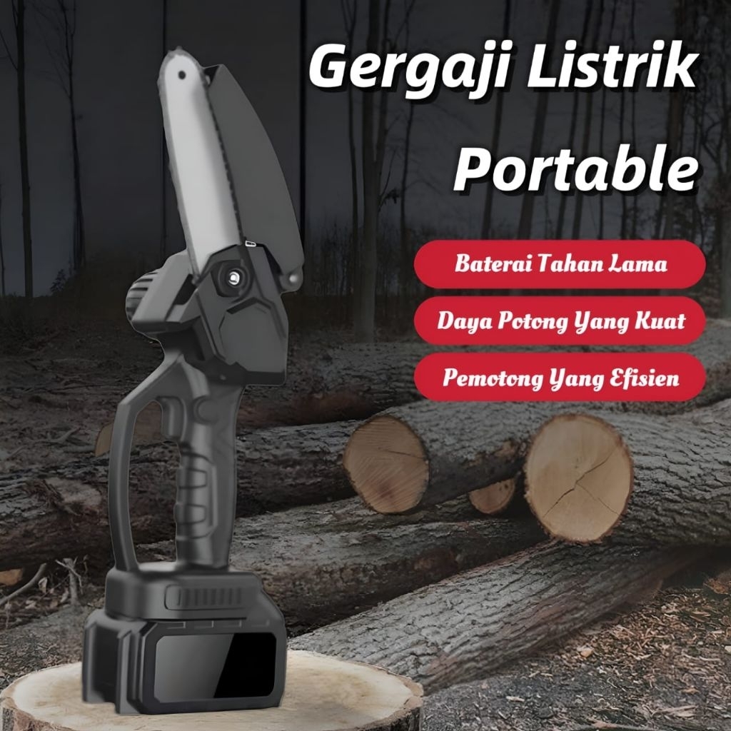 6 Inch Gergaji Listrik Genggam Portable Gergaji Listrik Mini Gergaji Listrik Alat Pemangkasan Gengga