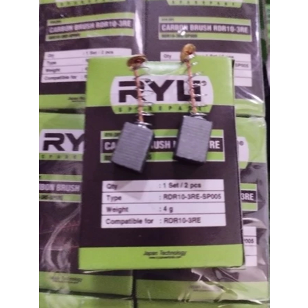 Carbon brush RYU 10-RE ORIGINAL/Arang Spul Bor Ryu 10mm ORIGINAL / Carbon brush Bor Ryu