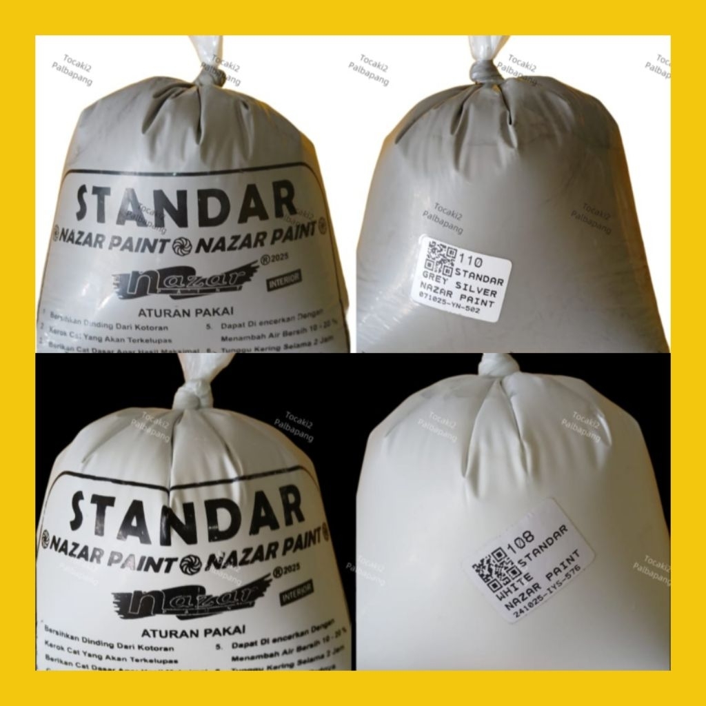 Cat akrilik kiloan kualitas Standar kemasan 1 kg; Cat murah; Cat bagus, ekonomis