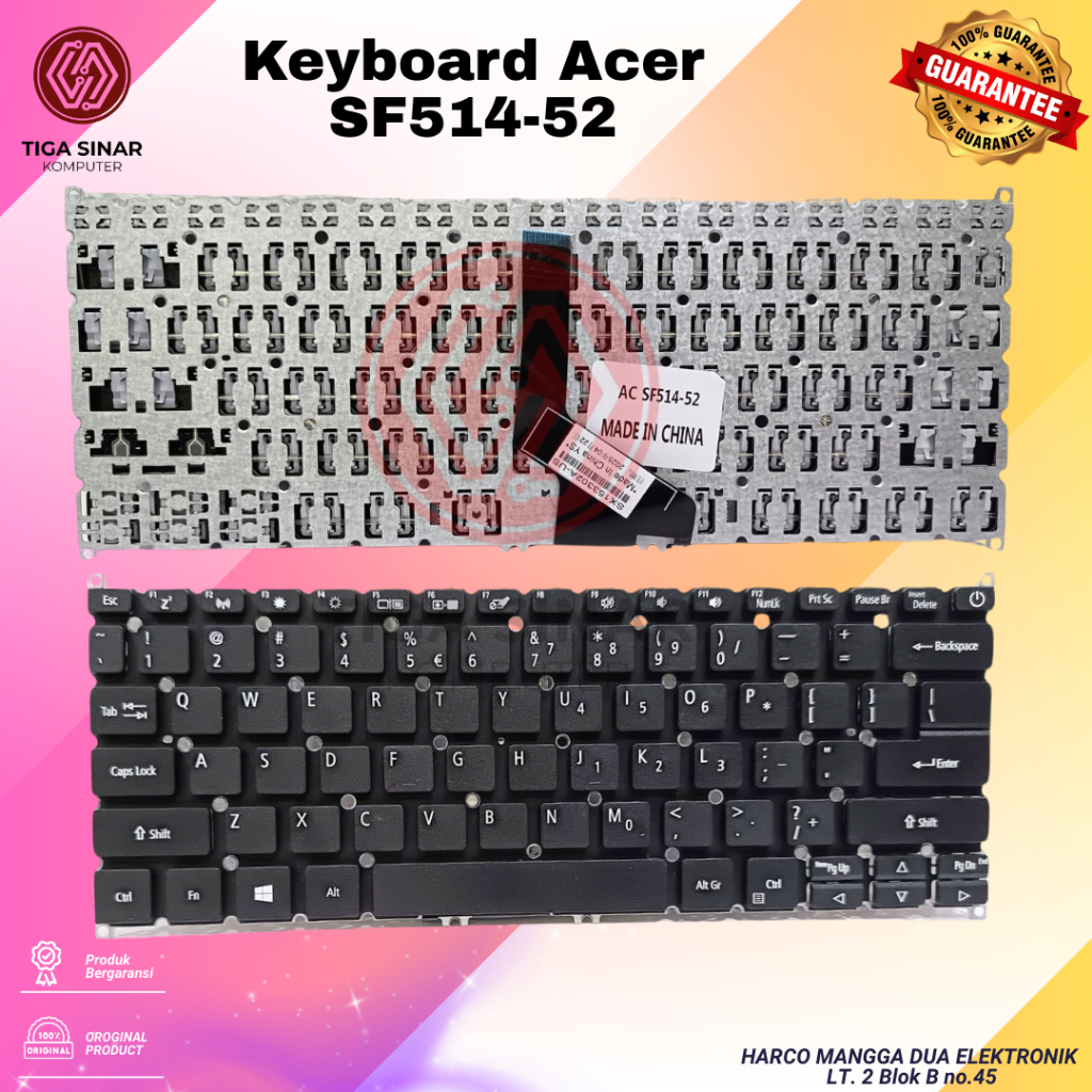 KEYBOARD ACER ASPIRE SWIFT 5 SF514-51 SF514-52 SF514-53 SF514-54