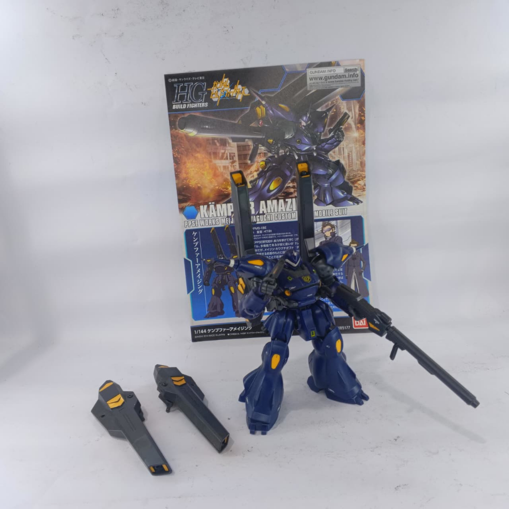 Bandai HGBF Kampfer Amazing + Extra Weapon Binder / Model Kit Gundam HG 1/144 2nd Sudah Rakit HS093