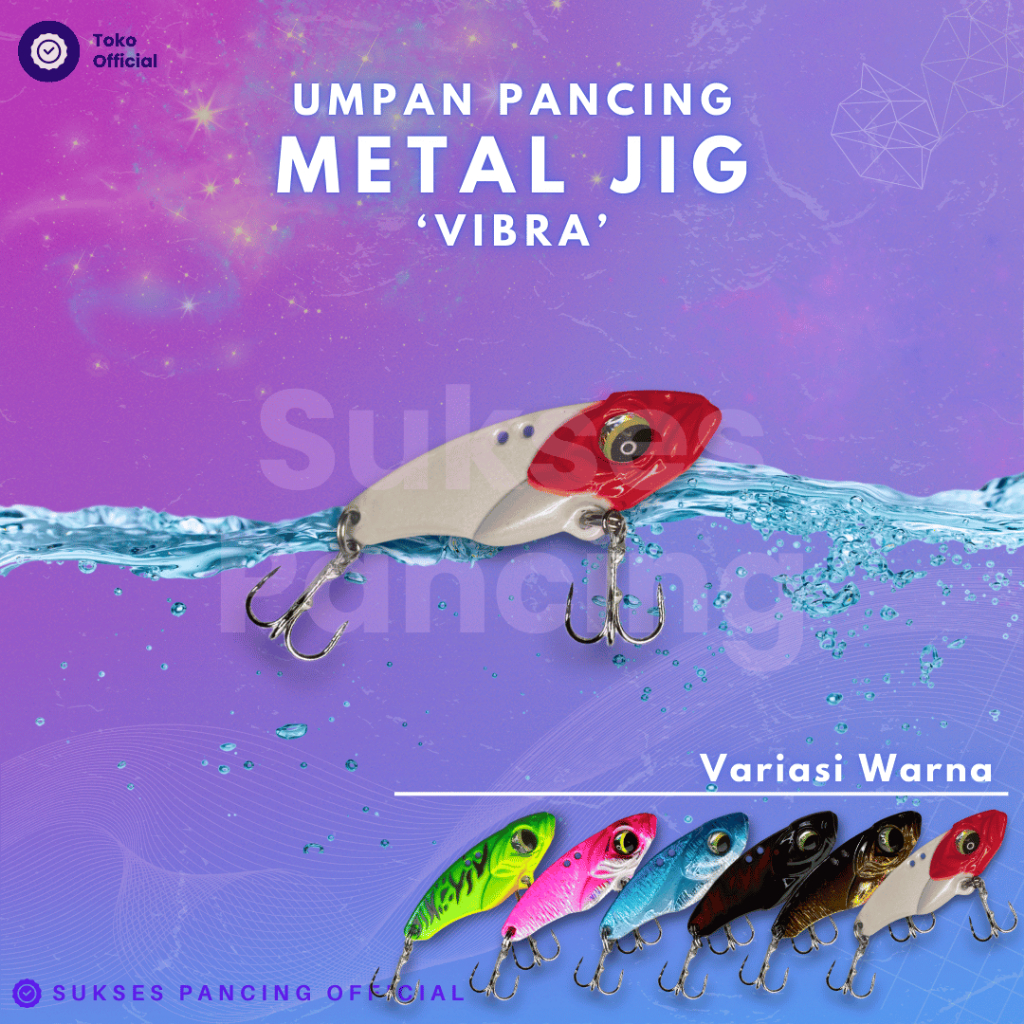 Umpan Pancing Metal Jig 7g/10g/15g/20g Hook Micro Jig Spoon Fishing Lure Fishing Hook VIBRA