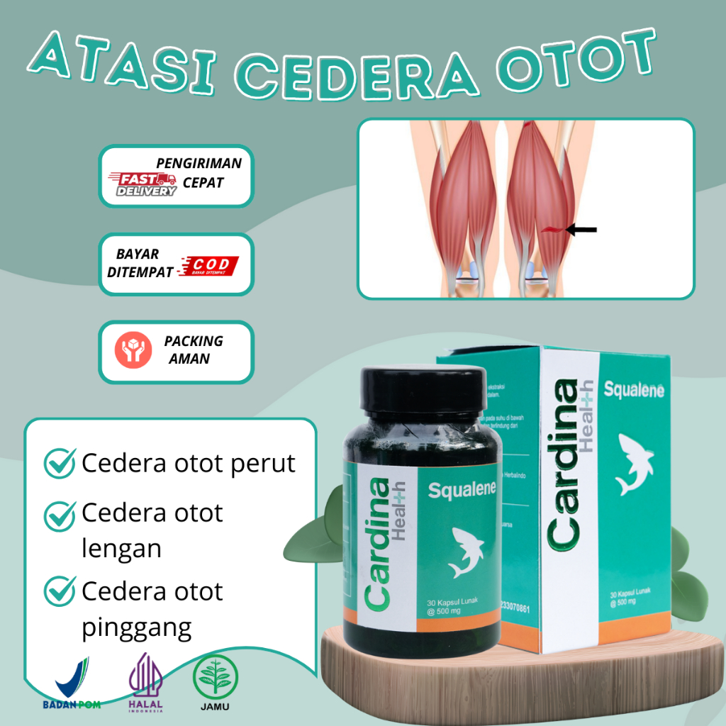 Obat untuk cedera otot pinggang, Cedera otot kaki, Cedera Akibat Kecelakaan, Otot lemah-Cardina Heal