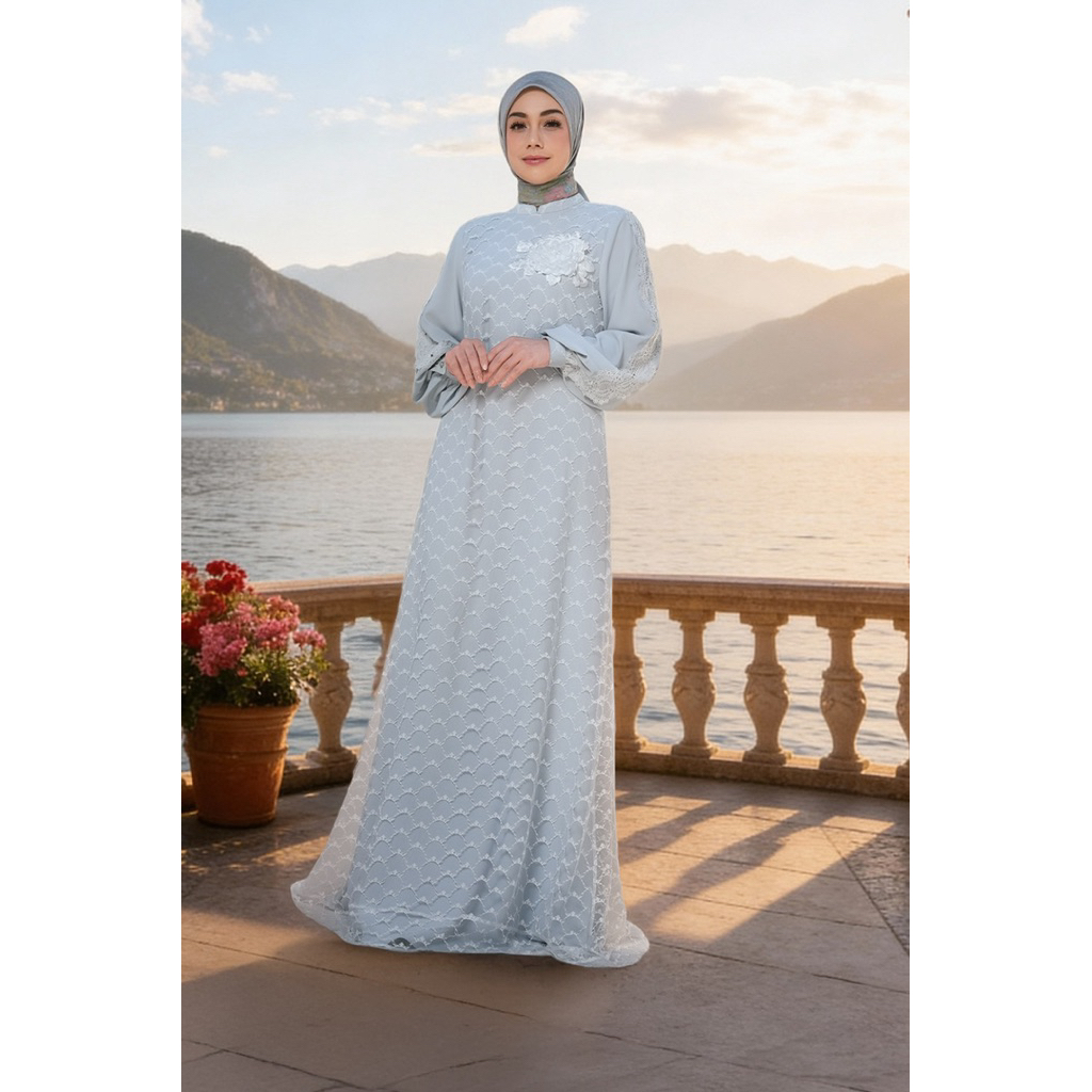 MANDJHA Mirelle Dress By IVAN GUNAWAN | Busana Muslim Modest ORIGINAL