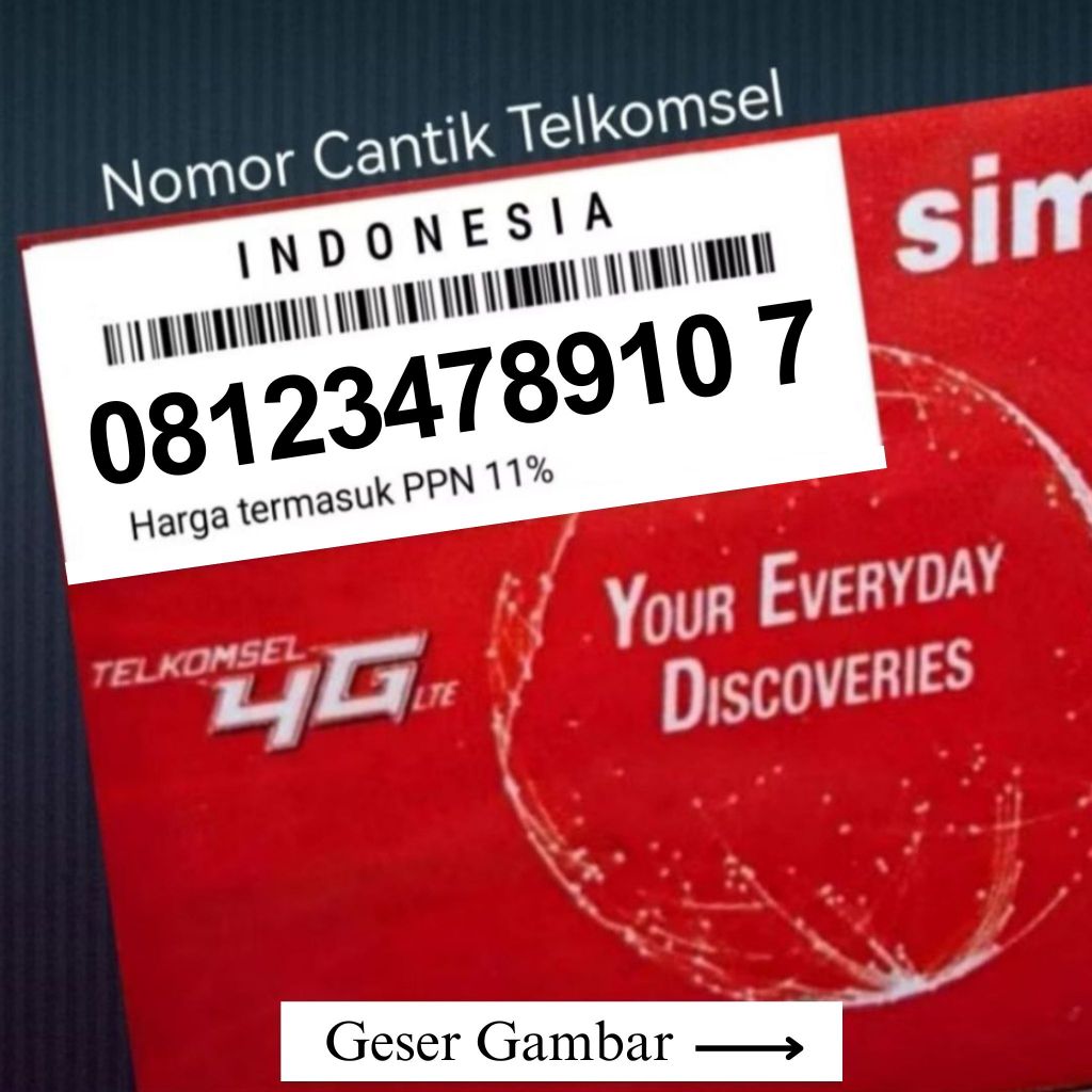 NOMOR CANTIK SIMPATI NAIK 12346789
