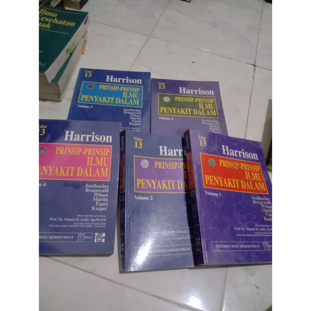 prinsip-prinsip ilmu penyakit dalam jilid 1-5 Harrison edisi 13