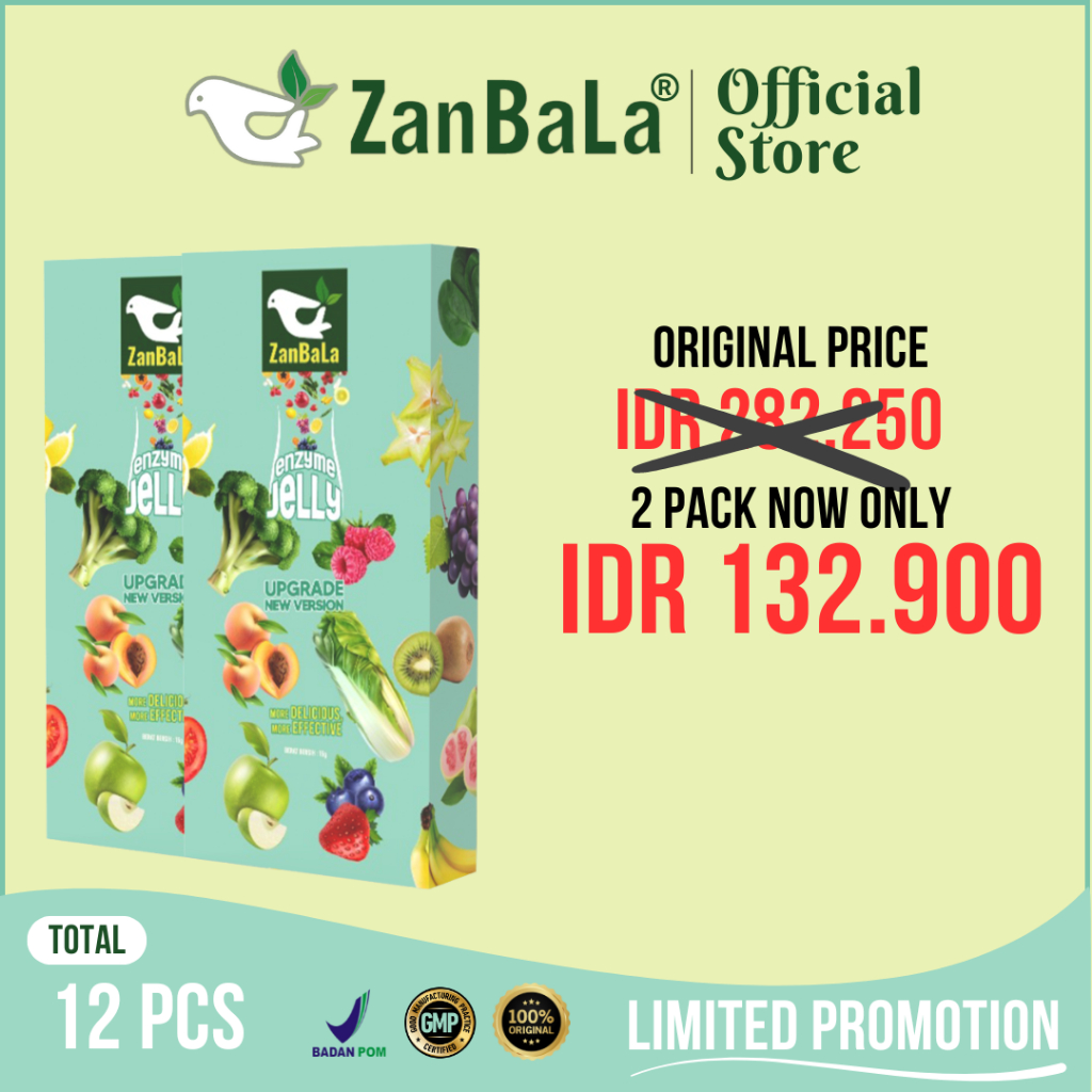 [PROMO PAYDAY] 2 Pack Zanbala Enzyme Jelly [2 Box - 12 Pcs]
