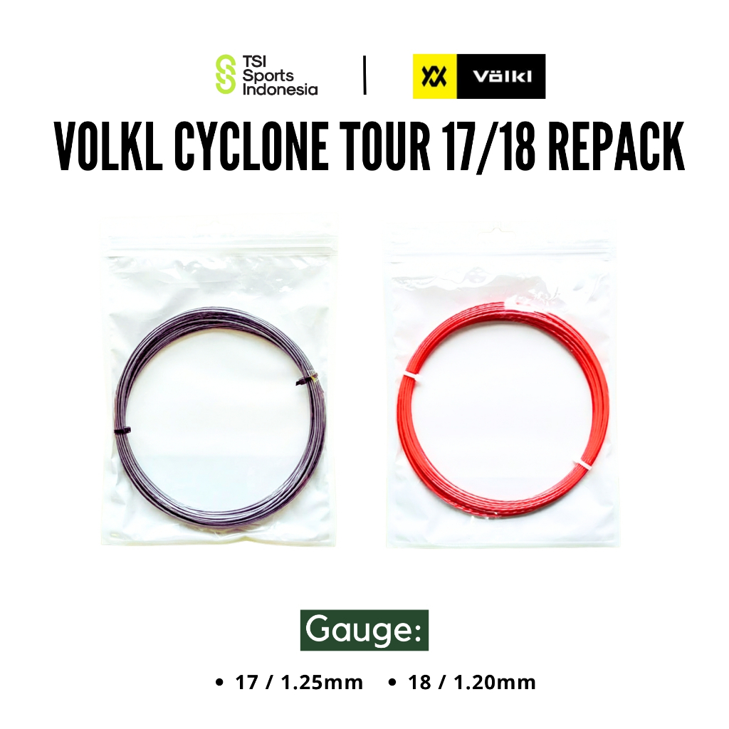 Senar Raket Tenis Volkl Cyclone Tour 17 / 18 String Original Repack