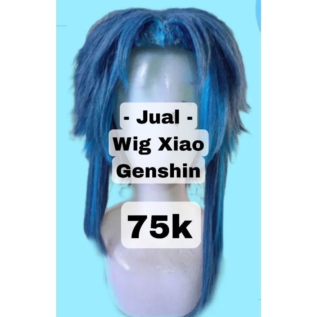 wig cosplay xiao genshin impact