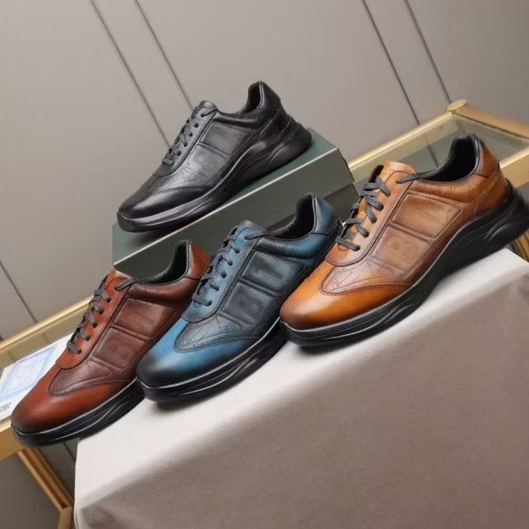 Sepatu pria berluti sneaker mirror quality men shoes run away top p1shoes