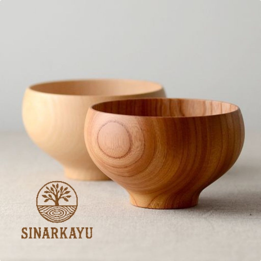 mangkok kayu mangkok sambel mangkok nasi kayu mahoni