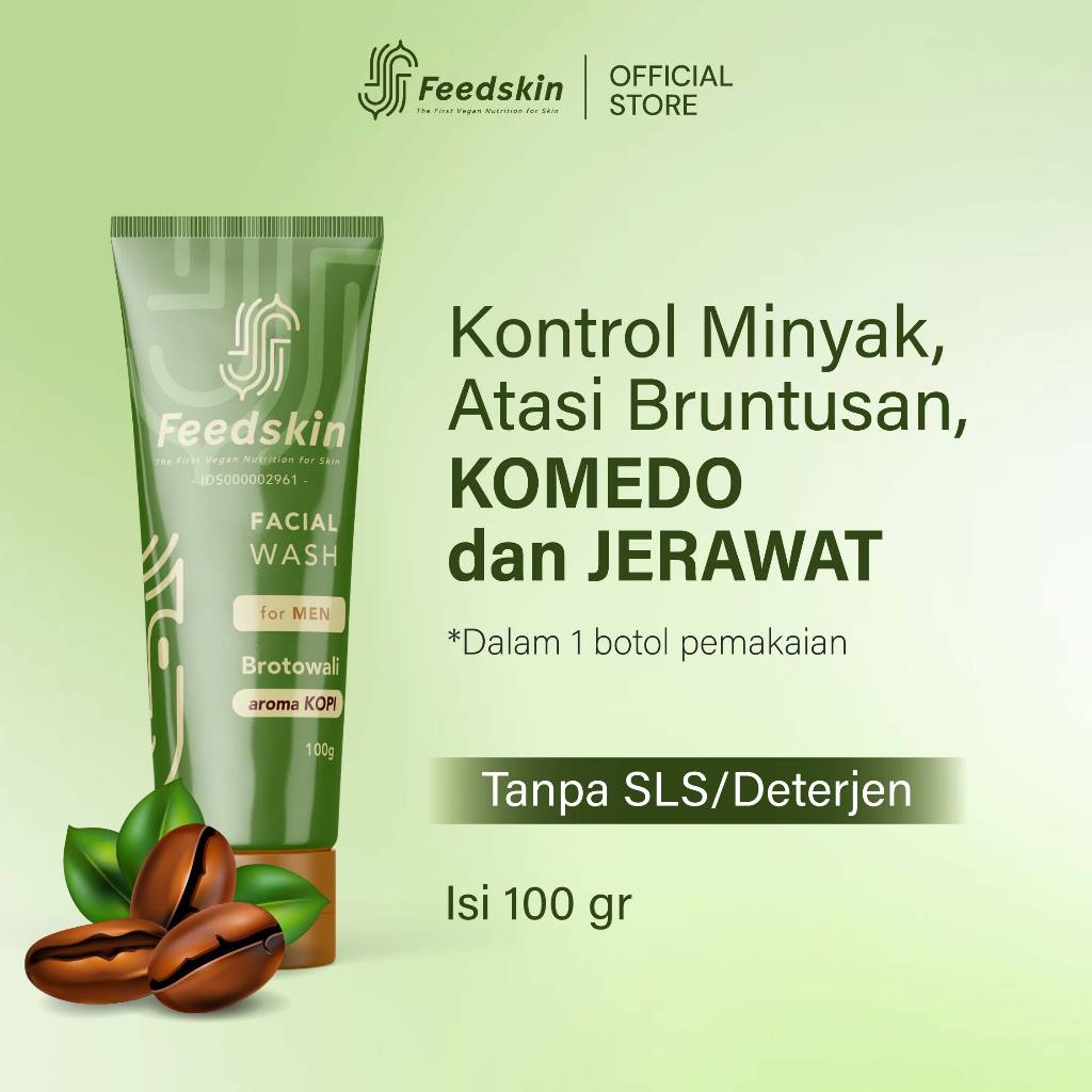 FEED SKIN Facial Wash Brotowali Aroma Kopi (Coffee)