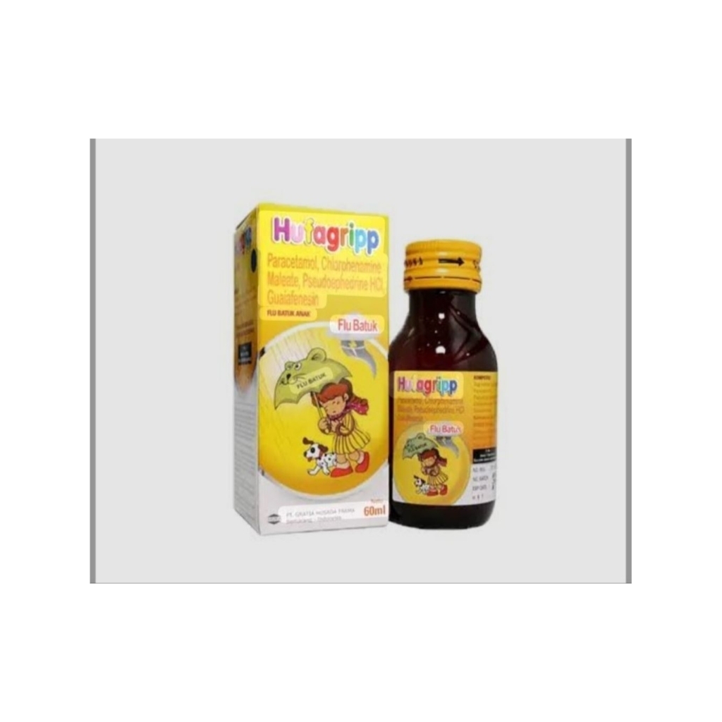 Hufagrip 60 ml (kuning) Obat Flu dan Batuk anak