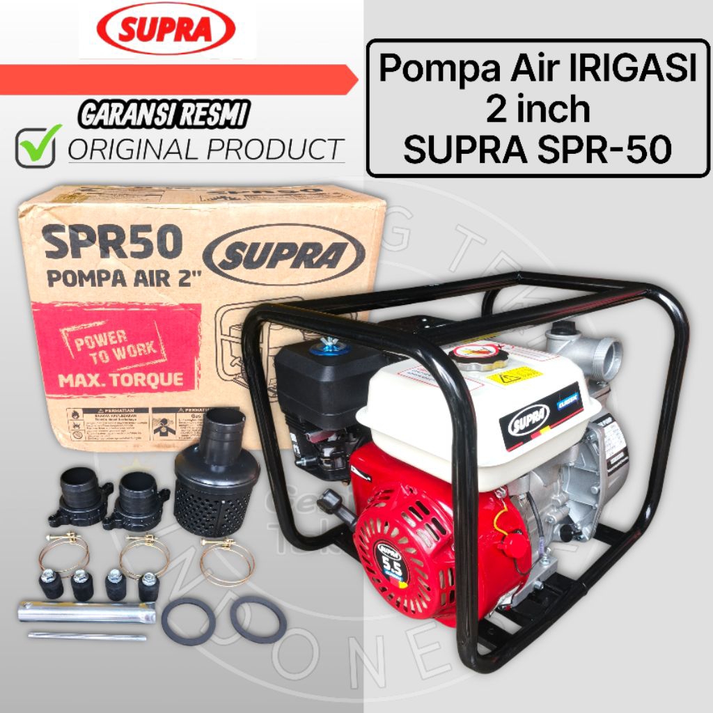 Mesin Pompa Air 2 Inch SUPRA SPR50 / Mesin Pompa Air Irigasi 2 Inch SUPRA SPR50