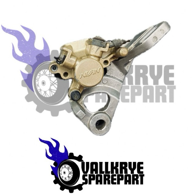 Vallkrye Sparepart - KALIPER REM BELAKANG BREKET NISSIN YAMAHA VIXION - ORIGINAL SECOND