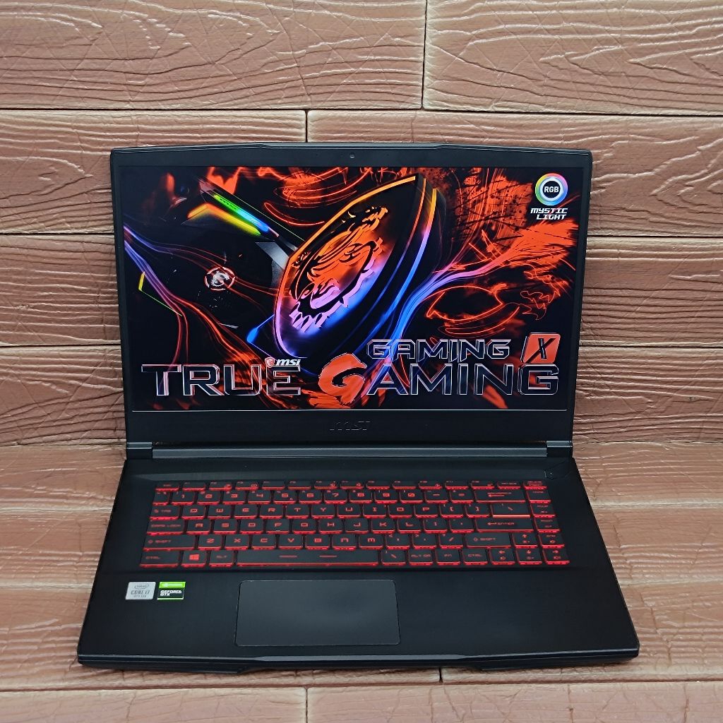 Laptop MSI GAMING GF63 Thin 10SCR Intel Core i7-10750H RAM 8GB SSD 512GB GTX 1650 Ti GEN10 144Hz