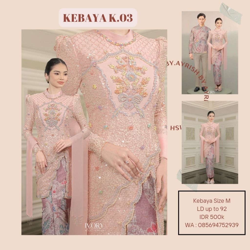 sewa kebaya rent ivory studio rtw