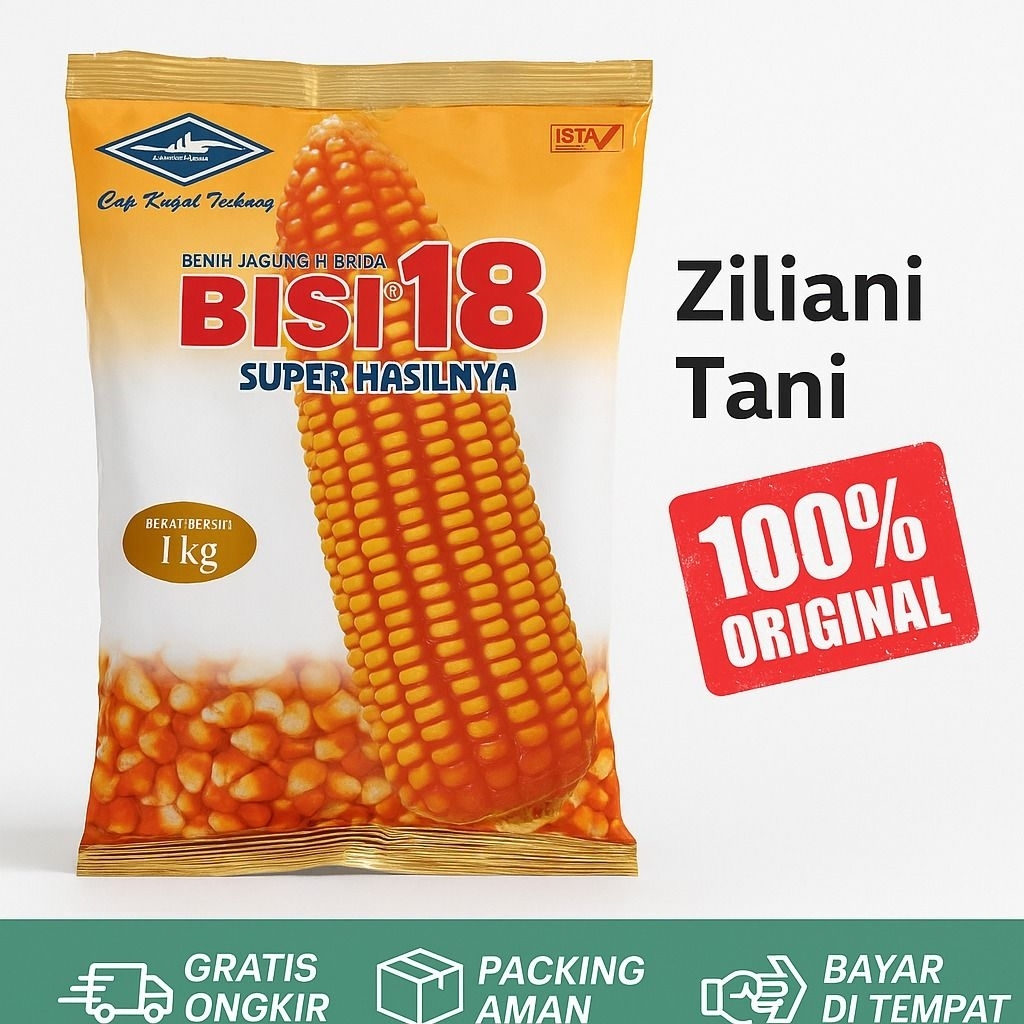 Benih Jagung Bisi 18 1kg | Jagung Hibrida F1 Super Bisi 18 Kapal Terbang