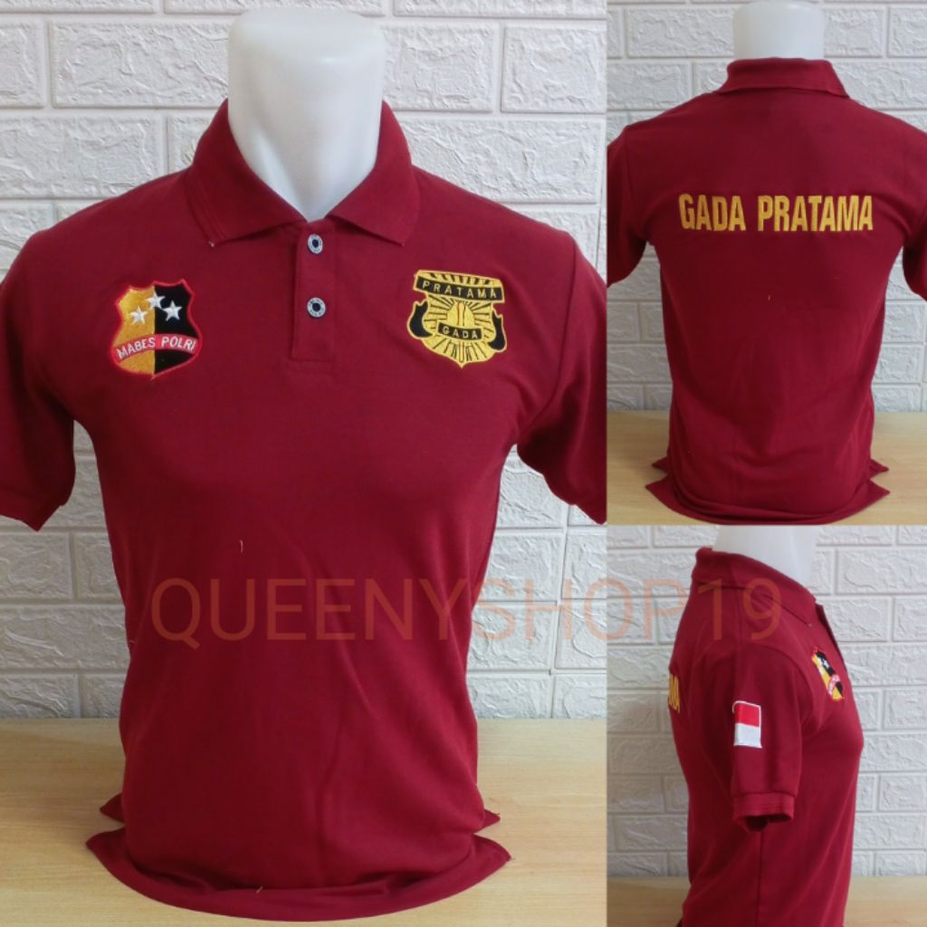 KAOS GADA PRATAMA MARUN MABES FULL BORDIR - KAOS KERAH GADA PRATAMA MARUN BORDIR - KAOS GADA PRATAMA