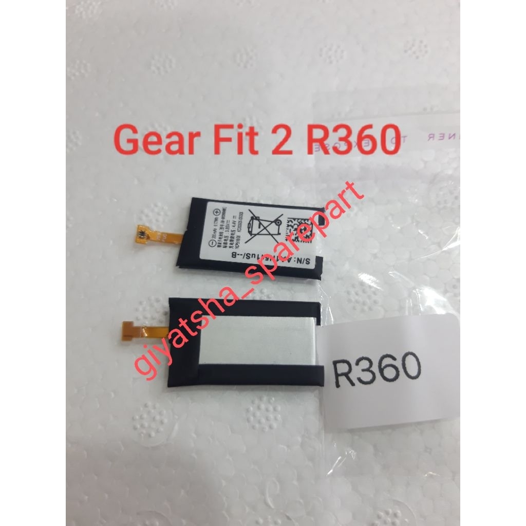 Baterai Batre Battery Samsung Galaxy Watch Gear Fit 2 R360 EB-BR360ABE Realppict Ready