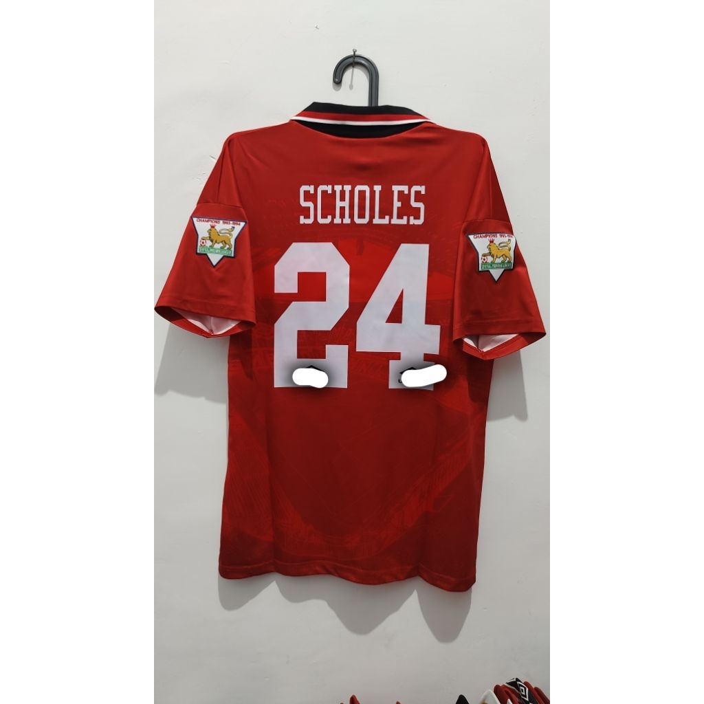 jersey retro MU Scholes size L