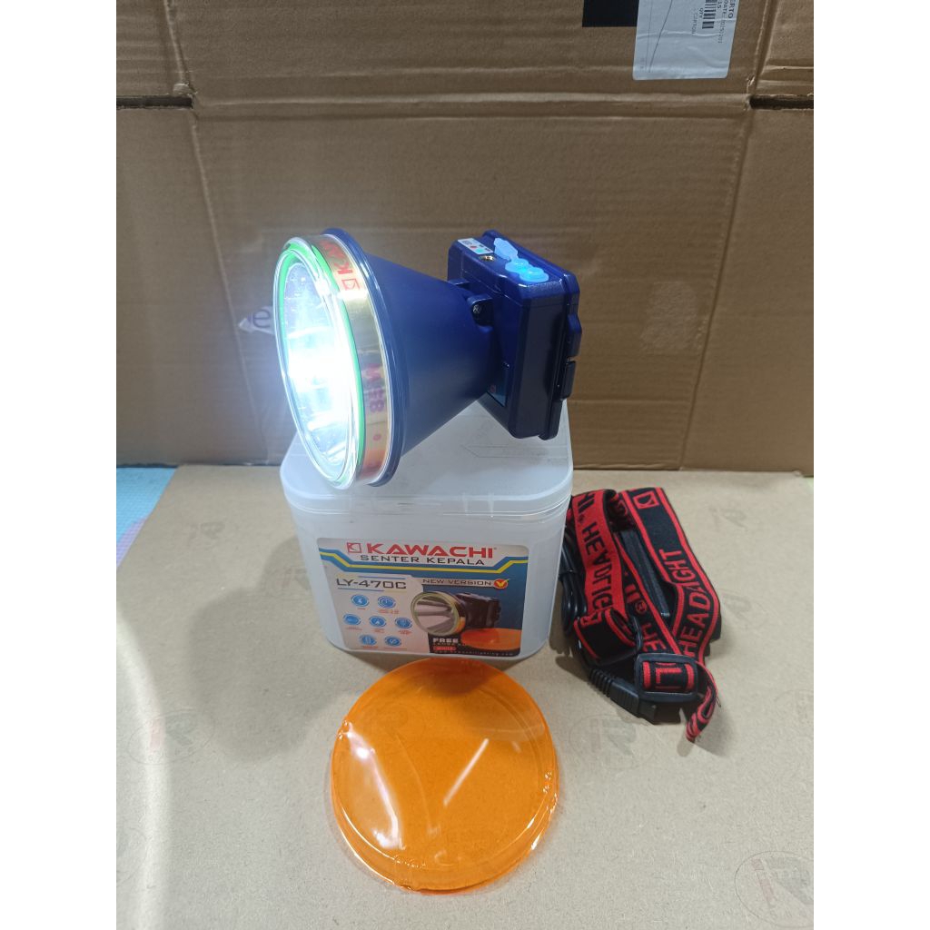 Senter Kepala Kawachi 85 Watt Putih Kuning / Senter Kepala Kawachi LY 470C 85 Watt