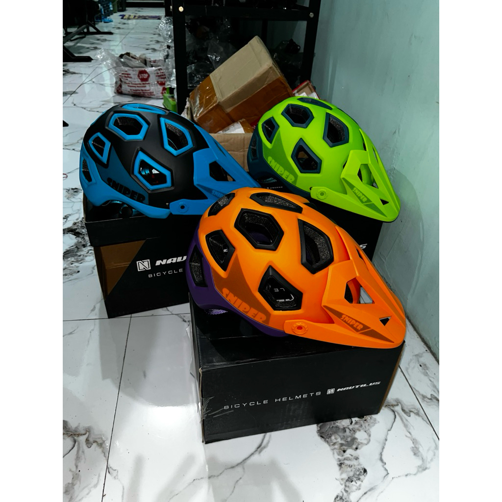 Helm sepeda Mtb Nautilus sniper brand new no box