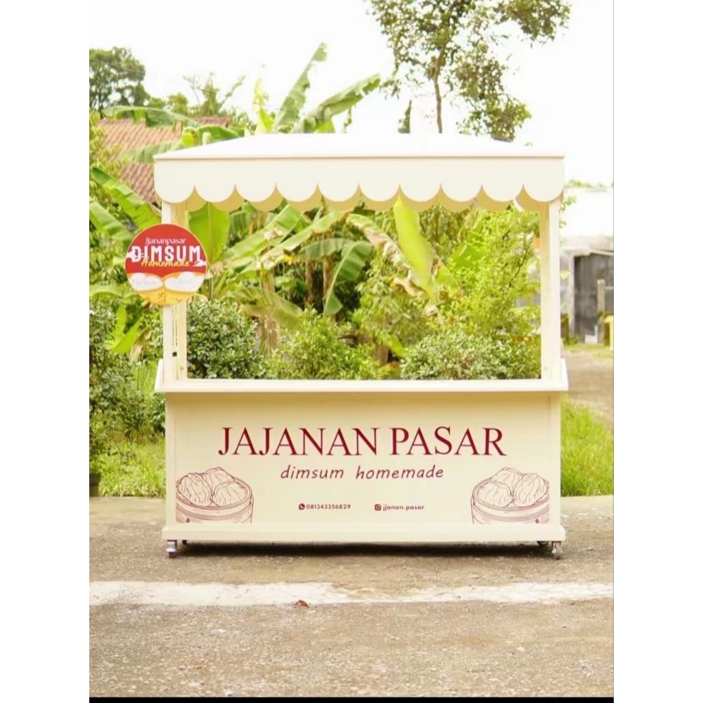 booth lipat / gerobak dimsum /gerobak knock down