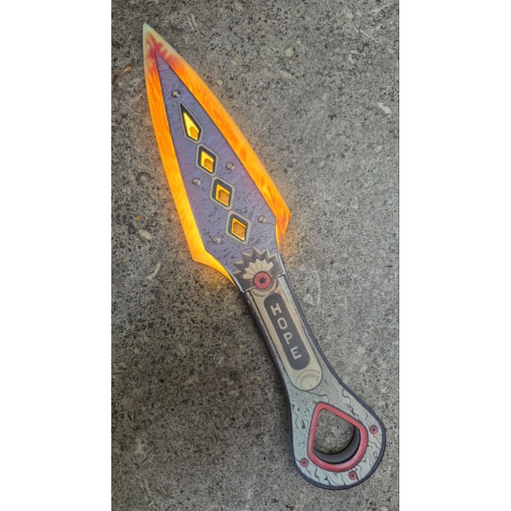 Kunai apex legends acrylic led untuk props cosplay 30cm