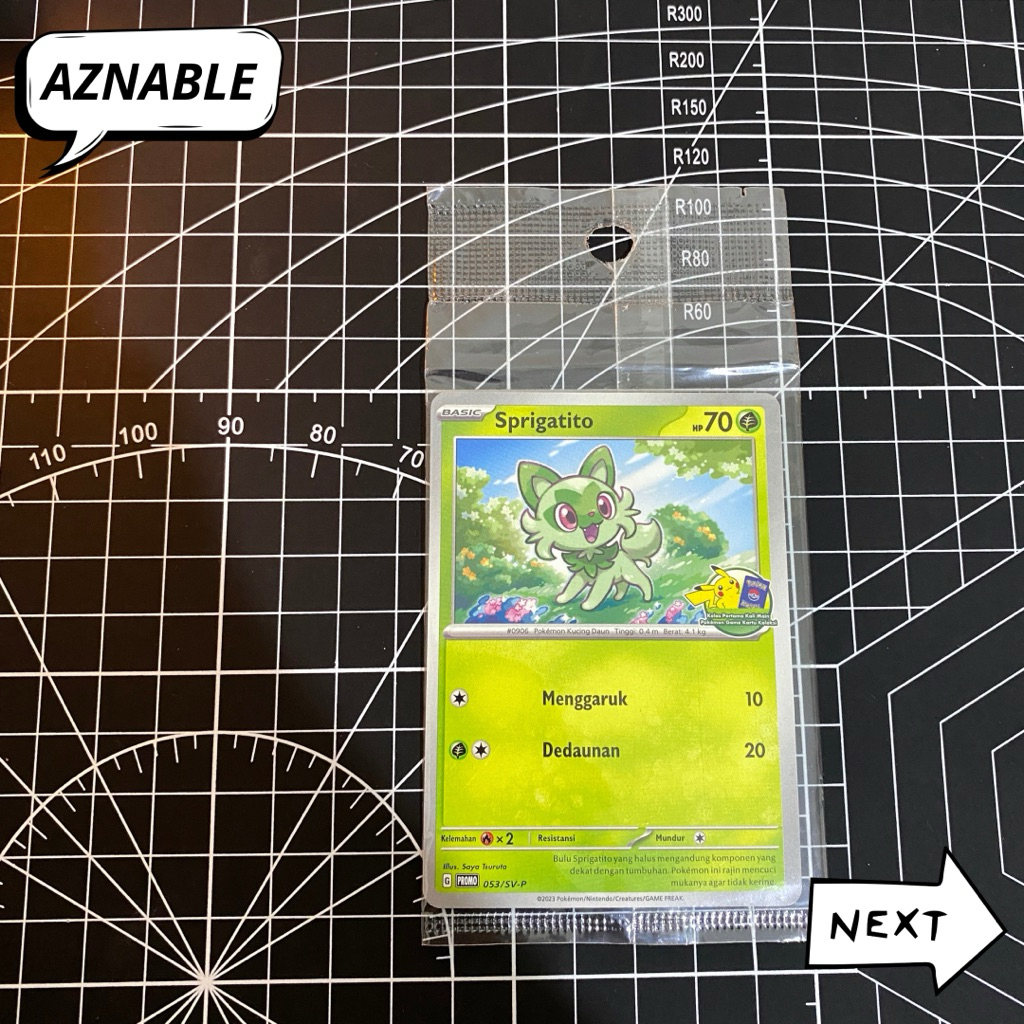 Kartu Promo Pokemon Kelas Pertama Kali Main Pokemon Game Kartu Koleksi | Sprigatito | Pokemon x Work