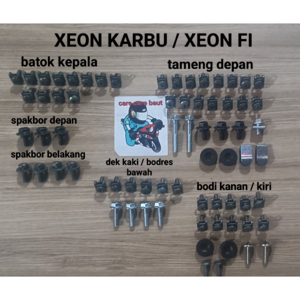 baut fuel set bodi yamaha xeon karbu/ xeon fi