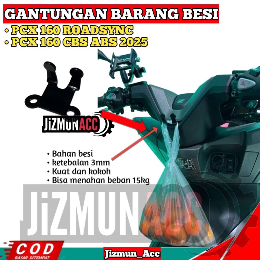 Gantungan Barang PCX 160 2025 - Cantolan Cantelan Barang Pcx 160 2025 ABS CBS ROADSYNC