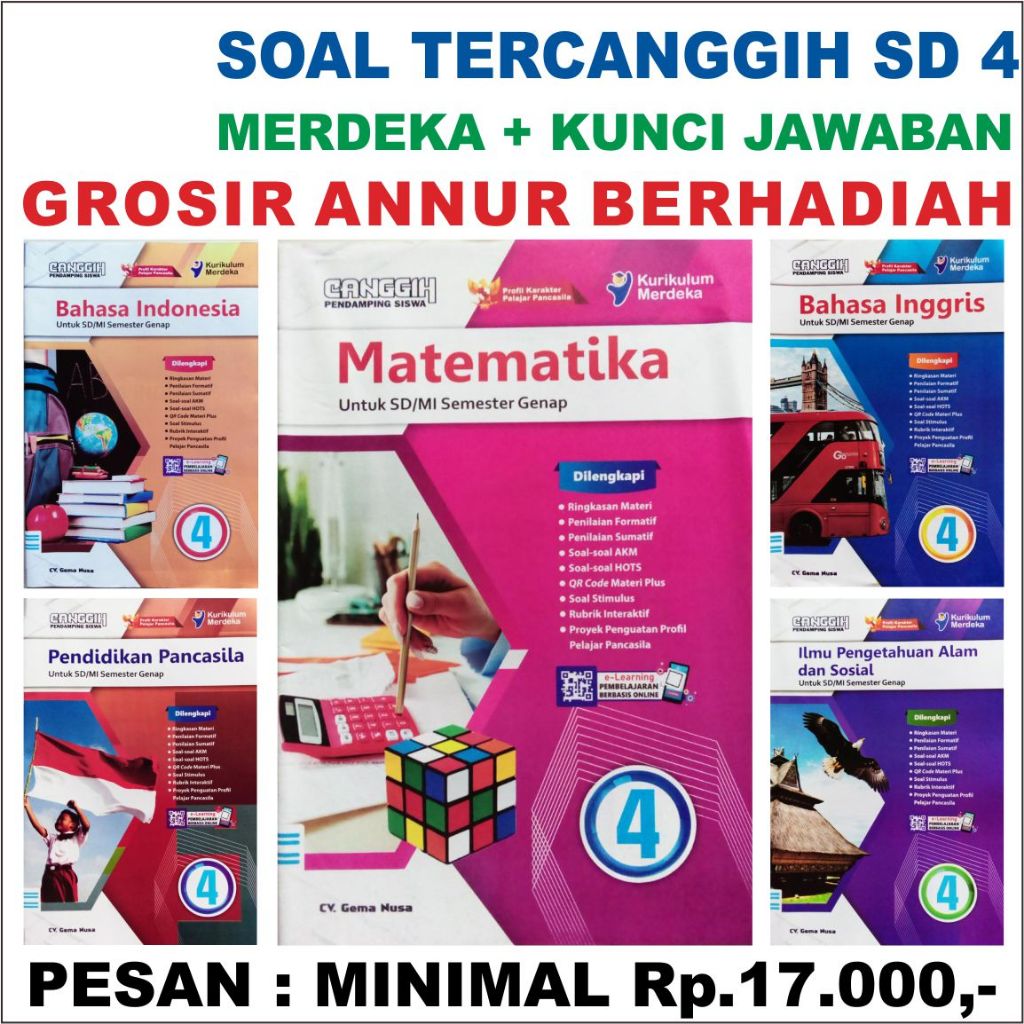 Gocamog Soal Ter Canggih SD 4 Lks zamrud SD Kelas 4 Grosir KURIKULUM MERDEKA MATEMATIKA BAHASA INDON