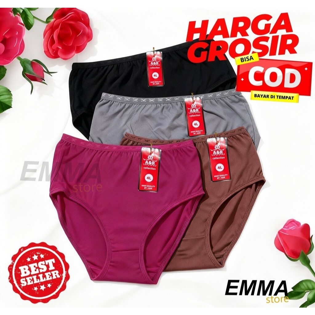 (12 Pcs) Celana Dalam Wanita lusinan//CD Cewek  WARNA GELAP // CD wanita A&R WARNA GELAP