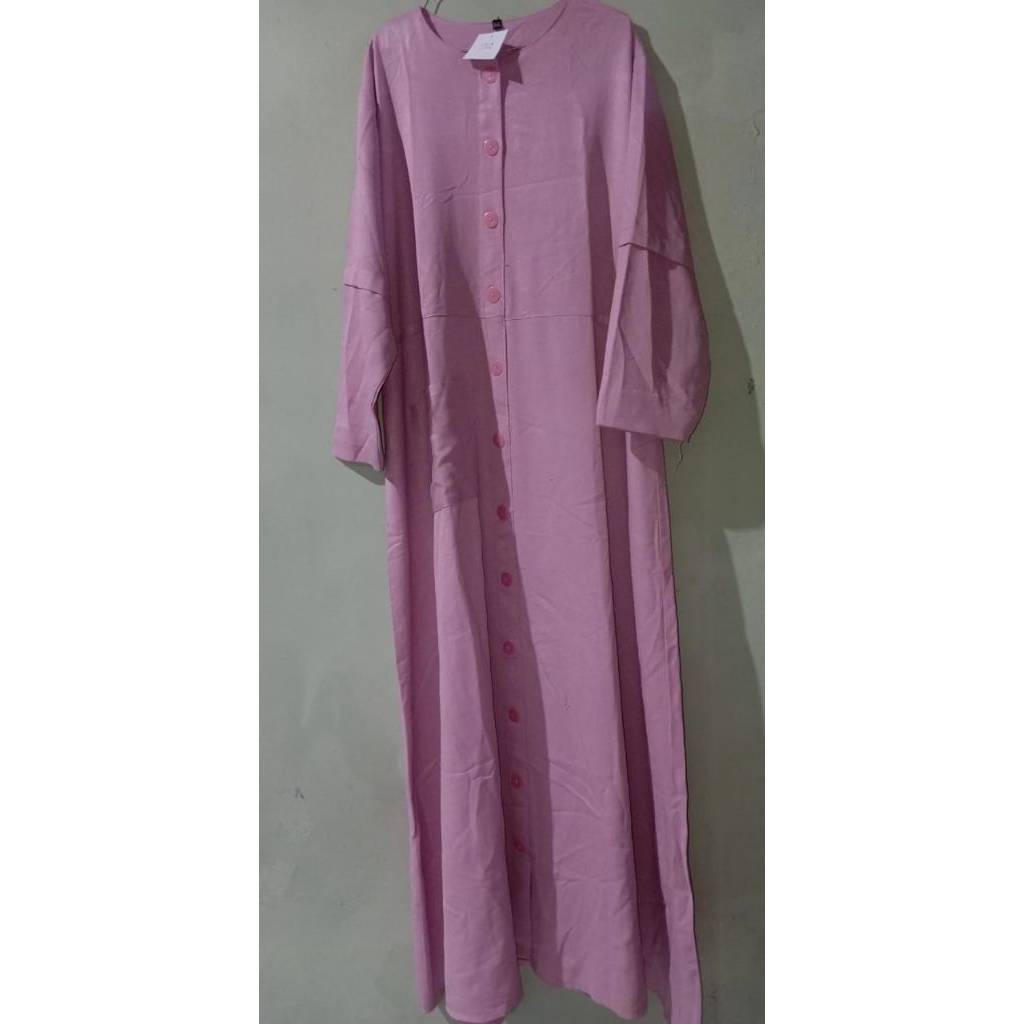 gamis jumbo full kancing cuci gudang toko
