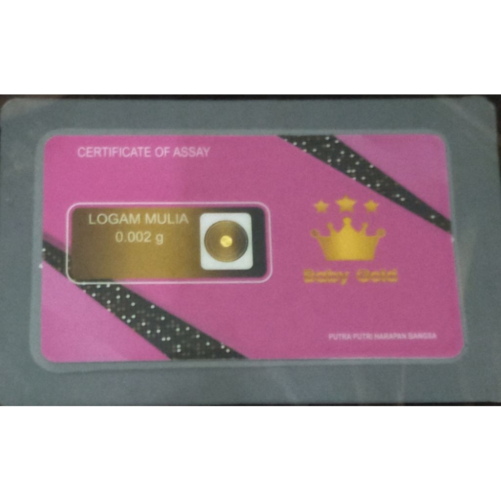 Logam Mulia Emas Baby Gold 0,002 Gram