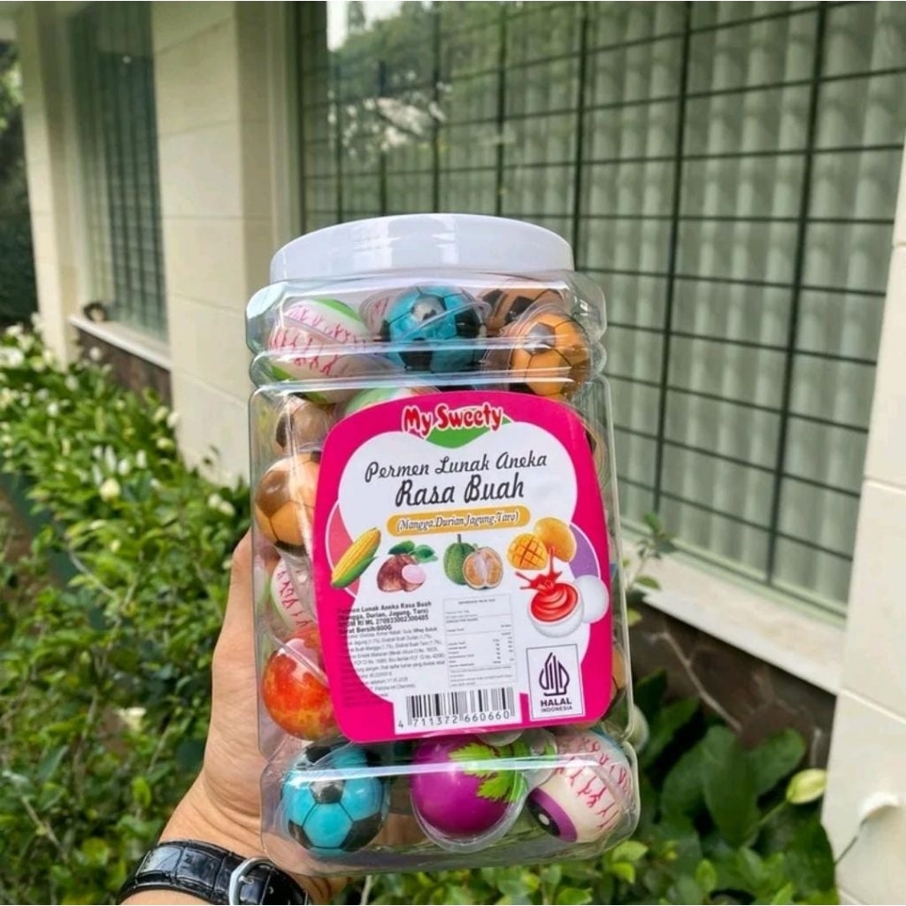 PERMEN LUNAK BOLA MATA 1 TOPLES ISI 50 PCS