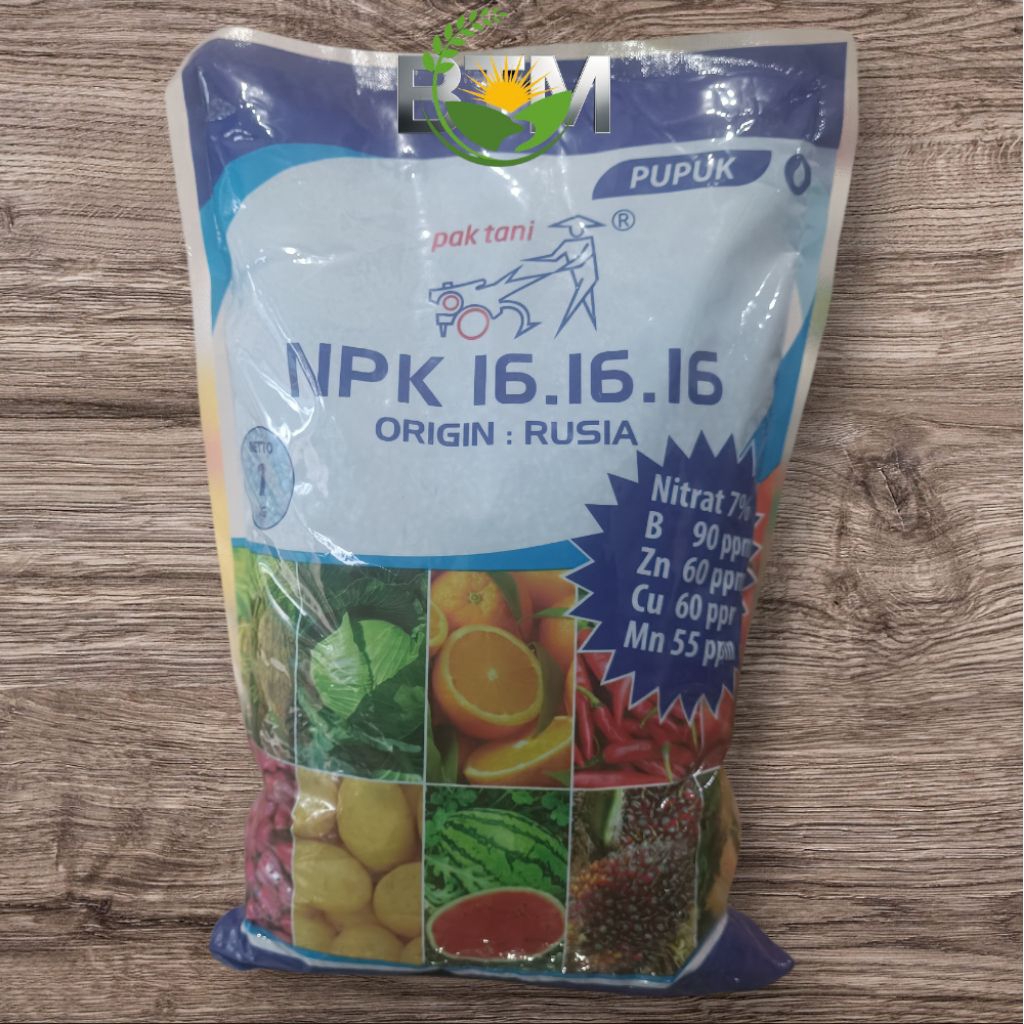 NPK 161616 pak tani origin rusia kemasan 1Kg