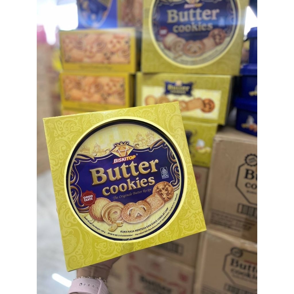 Biskitop Butter Cookies 350gr (kaleng)